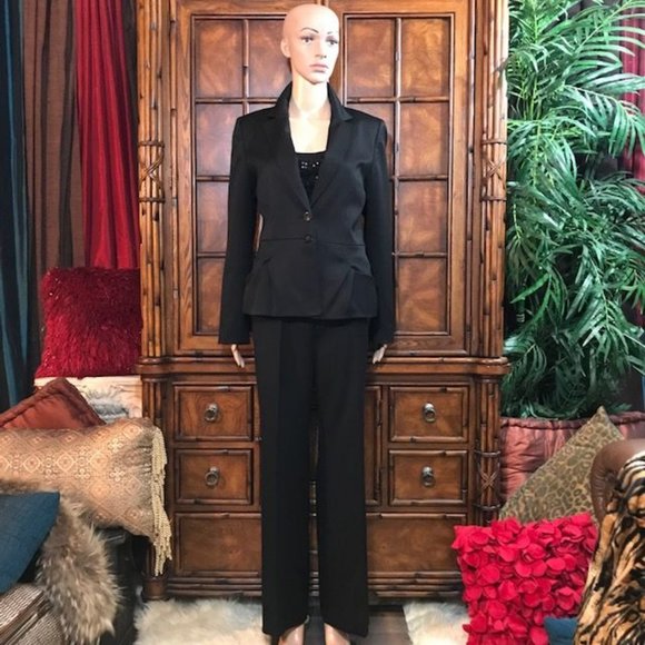 Anne Klein Paris Nights Curved Pleat Pocket Jacket - Picture 5 of 13